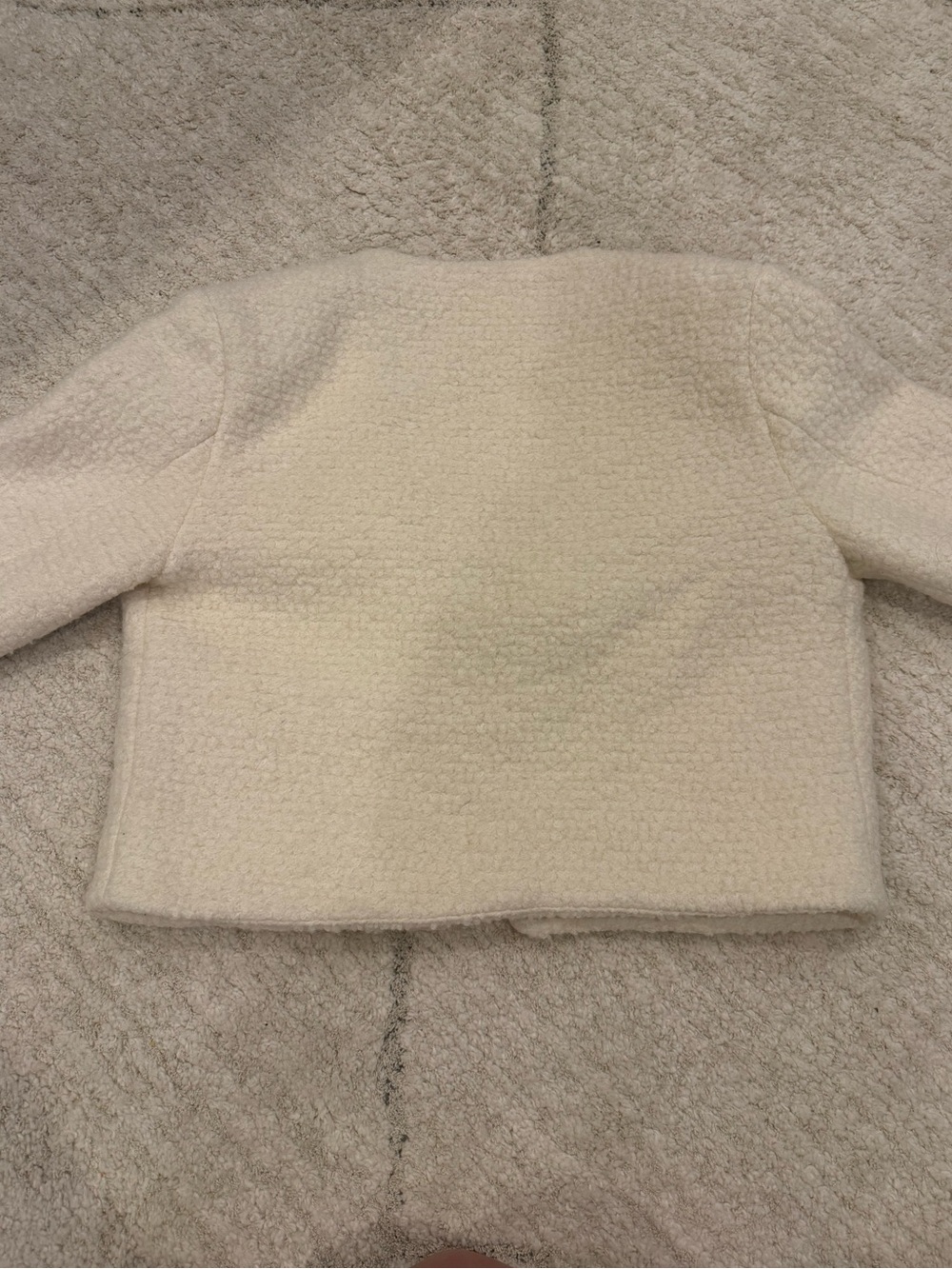 Abercrombie & Fitch Women' Cream Bouclé Jacket - Picture 2 of 3